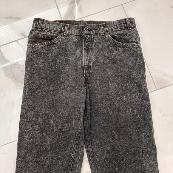 Vintage 80's Levi's Gray Acid Wash Faded Denim Jeans Silver Tab Women's 30x29 - Picture 7 of 11